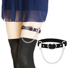 Женский ремень в стиле панк с сердечком и цепочкой на бедрах, аксессуары для косплея Goth, ювелирные изделия Harajuku Egirl