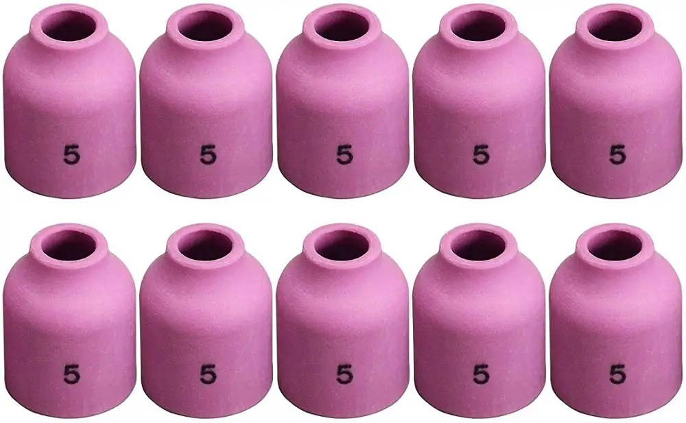 Газовая линза TIG алюминиевая насадка керамическая чашка 53N59 5 #5/16 (D8.0*25 мм)