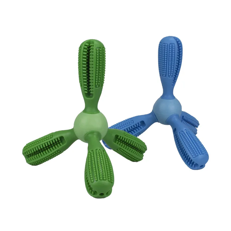 Собака Зубная щётка жевательные игрушки натуральный каучук нерушимой для чистки