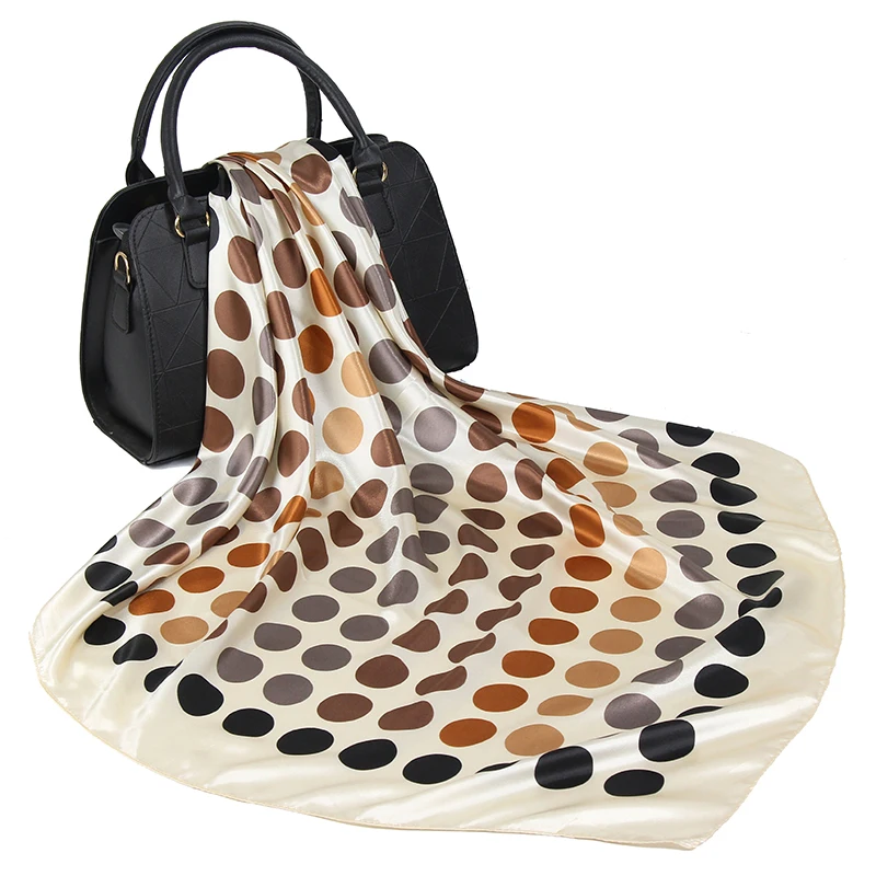 Шелковый шарф женский модный роскошный дизайнерский красивый платок Мягкая