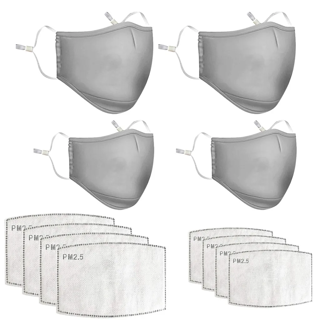 

top selling 2020 Family Parent-Child masks 2PCS Adult +2PCS Child Black Reusable Breathable Support Wholesale and Dropshipping