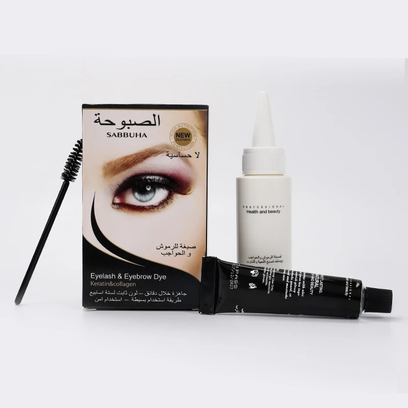 Профессиональный гель для окрашивания ресниц и бровей коричневые черные цвета