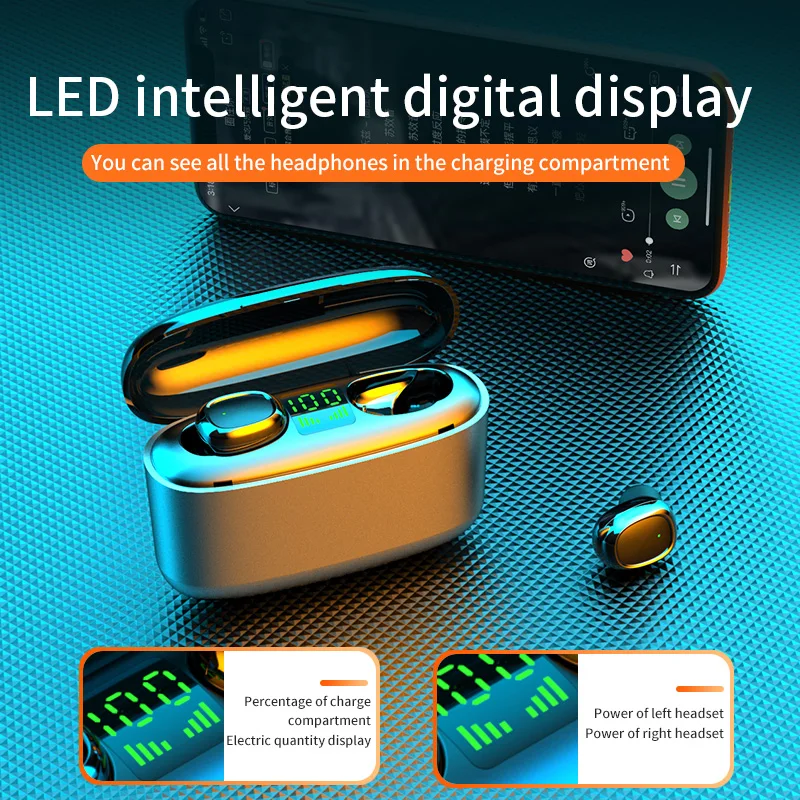 G5S наушники вкладыши TWS Мини Bluetooth беспроводные 9D объемное звучание музыки Ipx7