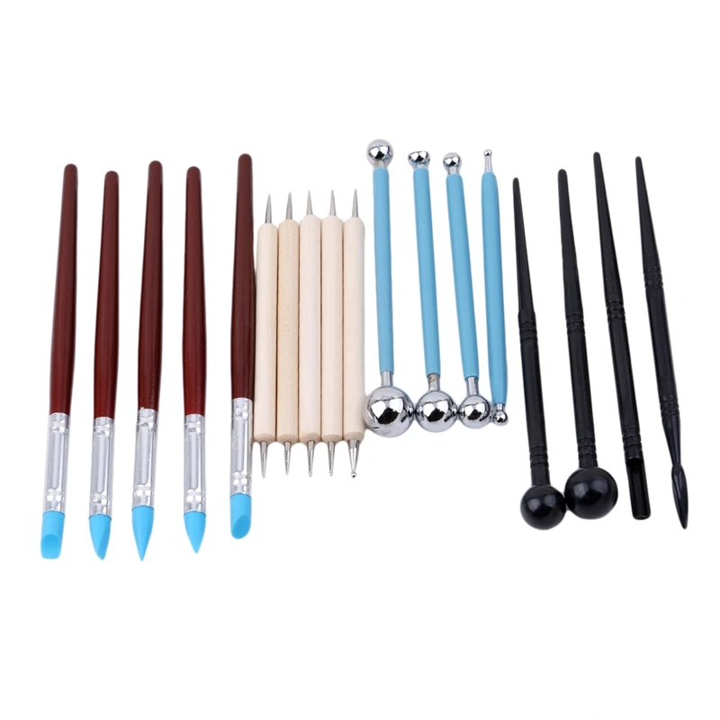 

18pcs/set Clay Tools Clay Sculpture Knife Set Clay Mold Color Mud DIY Craft Accessories