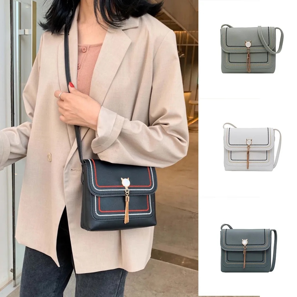 Белые маленькие женские сумки через плечо курьерские Сумки Женские известные