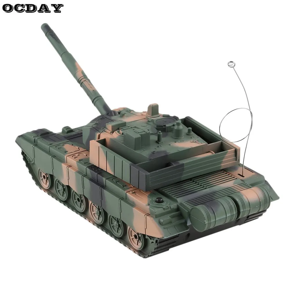 1:20 rc Танк Игрушка военный автомобиль 4CH дистанционное управление бронированный танк боевые танки башни вращения Свет и музыка RC модель детская игрушка