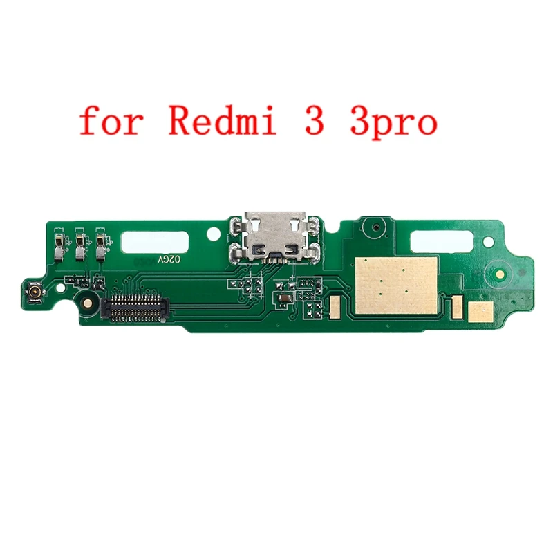 Usb зарядка Нижняя плата гибкий кабель соединительные детали для Xiaomi Redmi Note 3/4/Note 3/4 Pro/4A/5A/4X/2 2A/3S микрофонный модуль - Цвет: for Redmi 3 3 pro