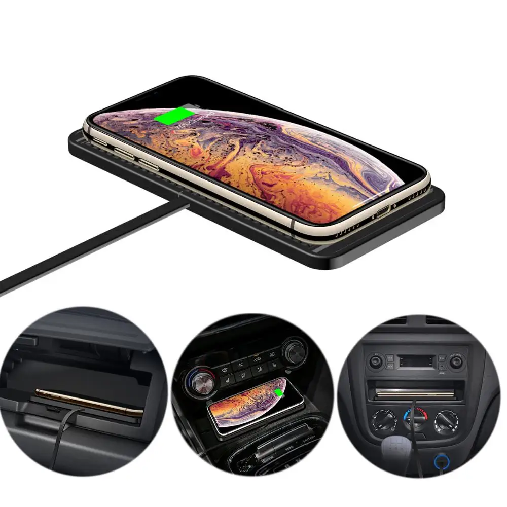 Автомобильное зарядное устройство qi беспроводное автомобильная Беспроводная