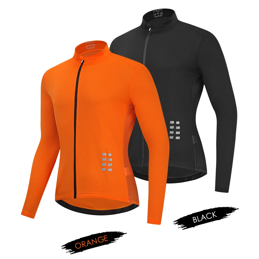 

Cycling Men Jersey Long Sleeve Riding Jersey Breathable MTB Bicycle Shirt Bike Riding Running Sports Jacket Clothing