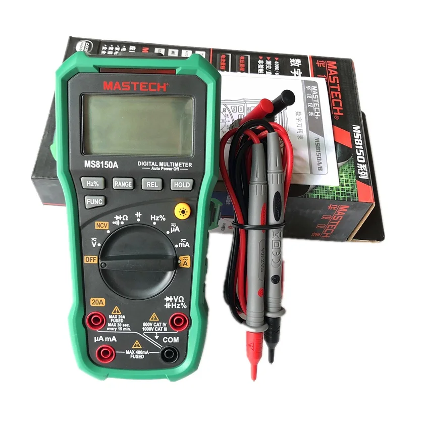Mastech MS8150A цифровой 4000 отсчетов Авто Диапазон мультиметр напряжение сопротивление