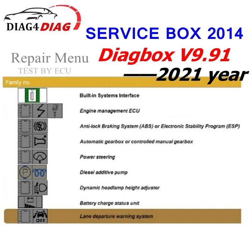Lexia3 9.91 Diagbox V9.68 PP2000 Software for Citroen for Peugeot till 2021 for Lexia Diagbox 3 Full Chip V8.55 Service Box 2014