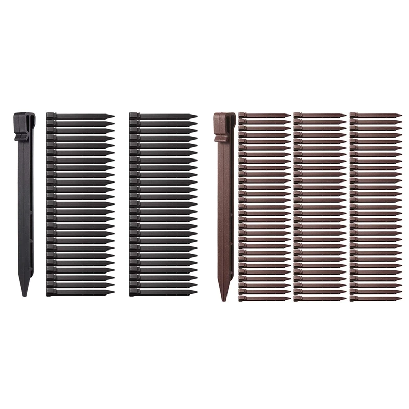 

Plastic Ground Stakes Landscape Edging Stakes Anchoring Spikes For Edging And Terrace Board And Garden(50)