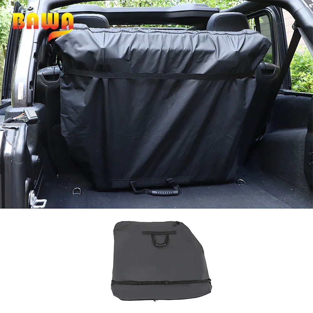 

BAWA Car Trunk Luggage Travel Storage Bag Top Panels Storage Bag With Handle for Jeep Wrangler JL JT JK 2007-2020