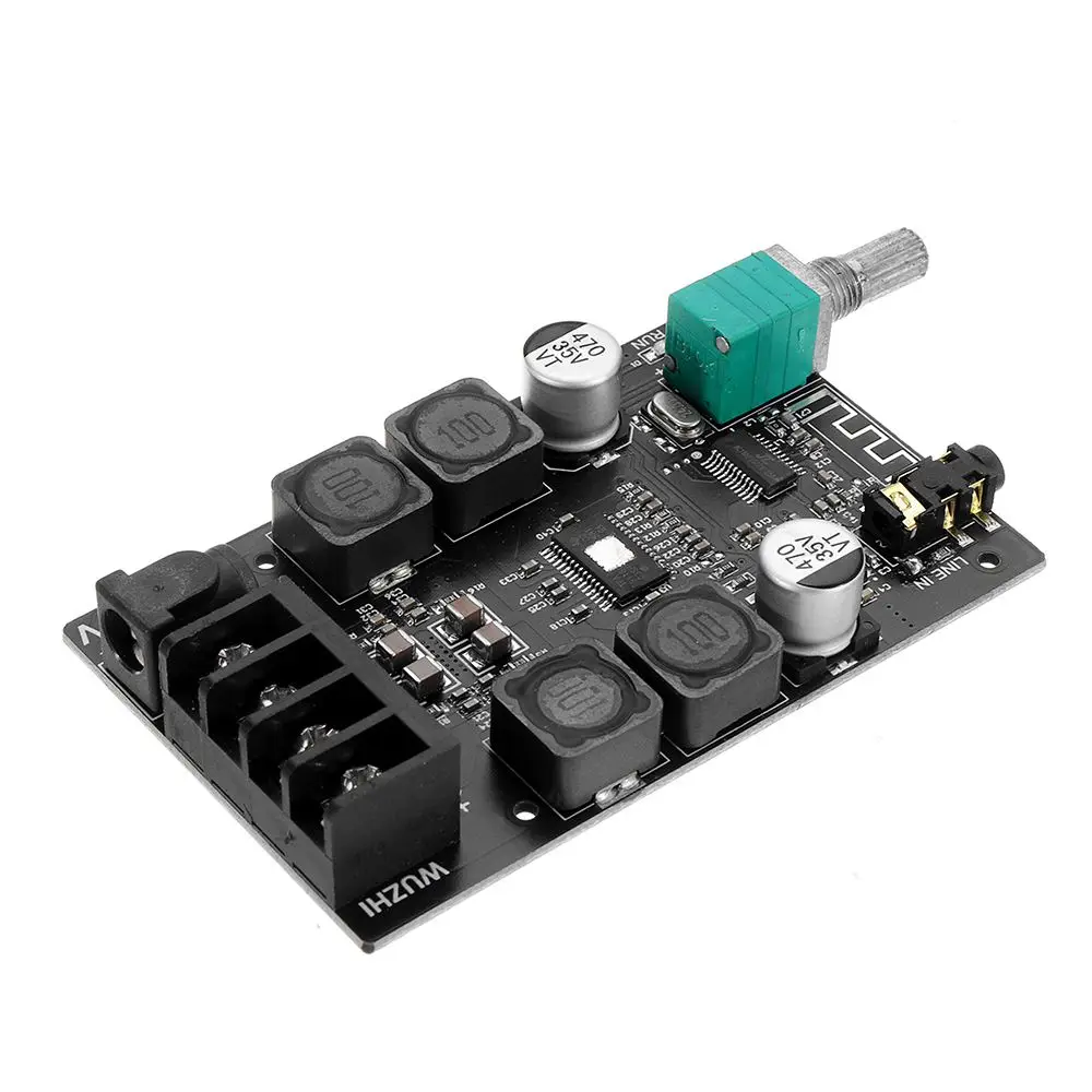 LEORY 2x50 Вт TPA3116 HIFI высокомощный цифровой усилитель стерео плата AUX bluetooth 5 0 AMP Amplificador