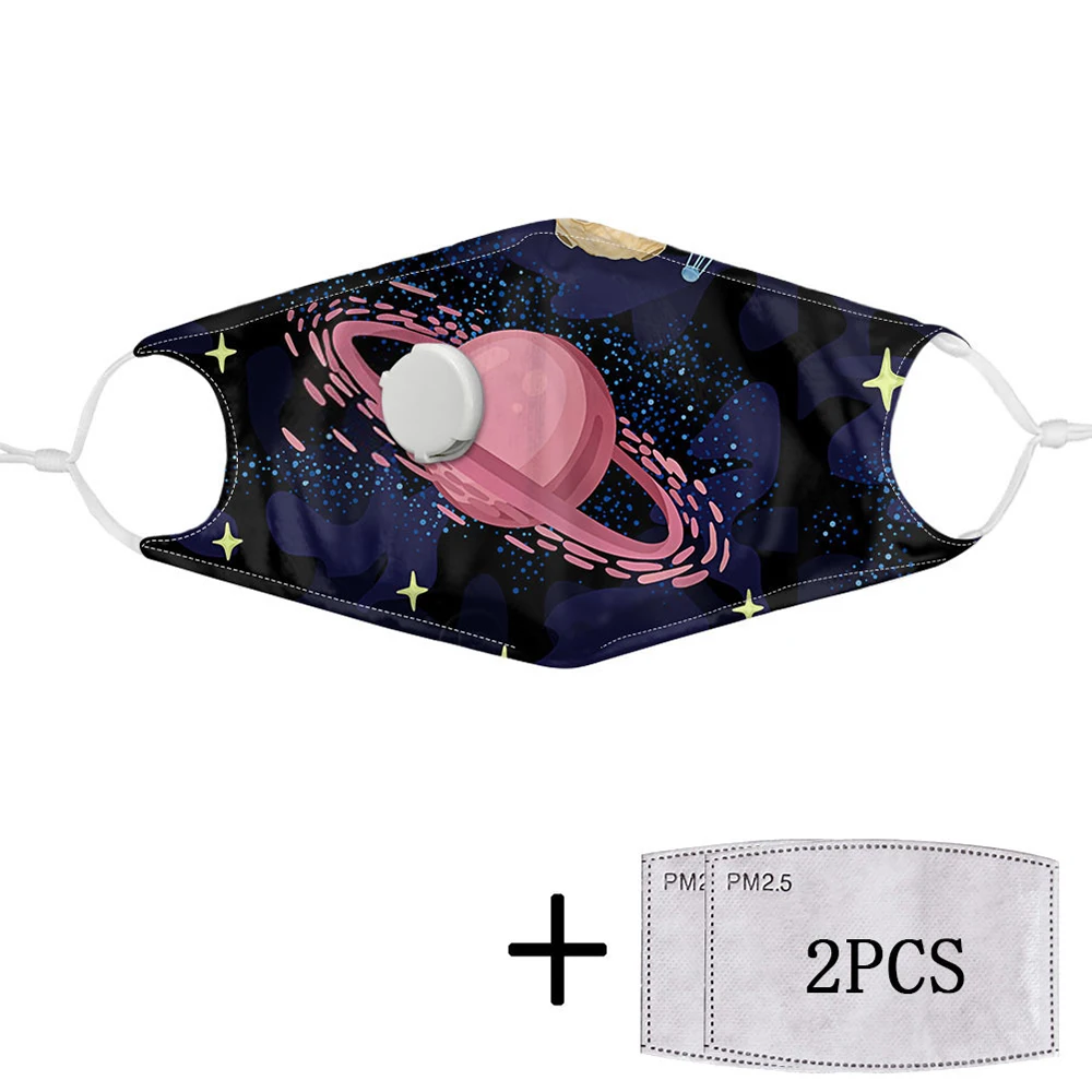 Модная печать рот маска многоразовая Защитная PM2.5 фильтровальная бумага против