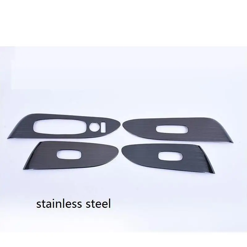 Ручка окна автомобиля дверь аудио динамик интерьер хром авто стикер Полосы