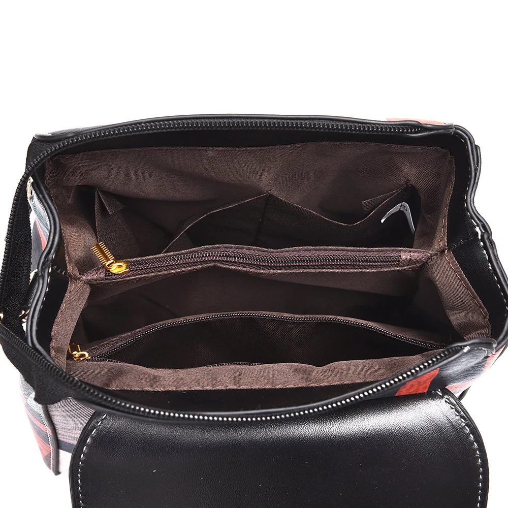 

Women Backpack with Free Gift Multiple Using Women Grid Backpacks Female School Bag Girls Travel Bag Purse