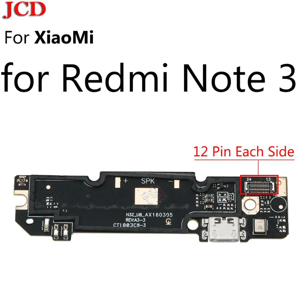 JCD 2 шт. USB разъем зарядного устройства Разъем Порт док-станция гибкий кабель для Xiaomi для Redmi 2 2A 3S 4A 4X 5A Note4X Global 4 Note 3 Pro 5A