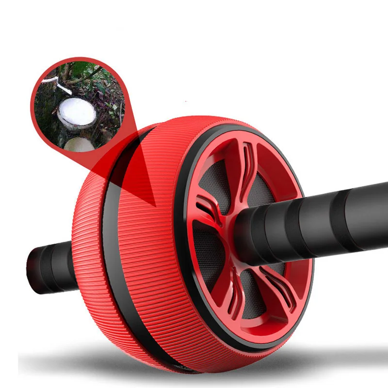 Red Large Silent Tpr Abdominal Wheel Roller Trainer Fitness Equipment Gym Home Exercise Body Building Ab | Спорт и развлечения