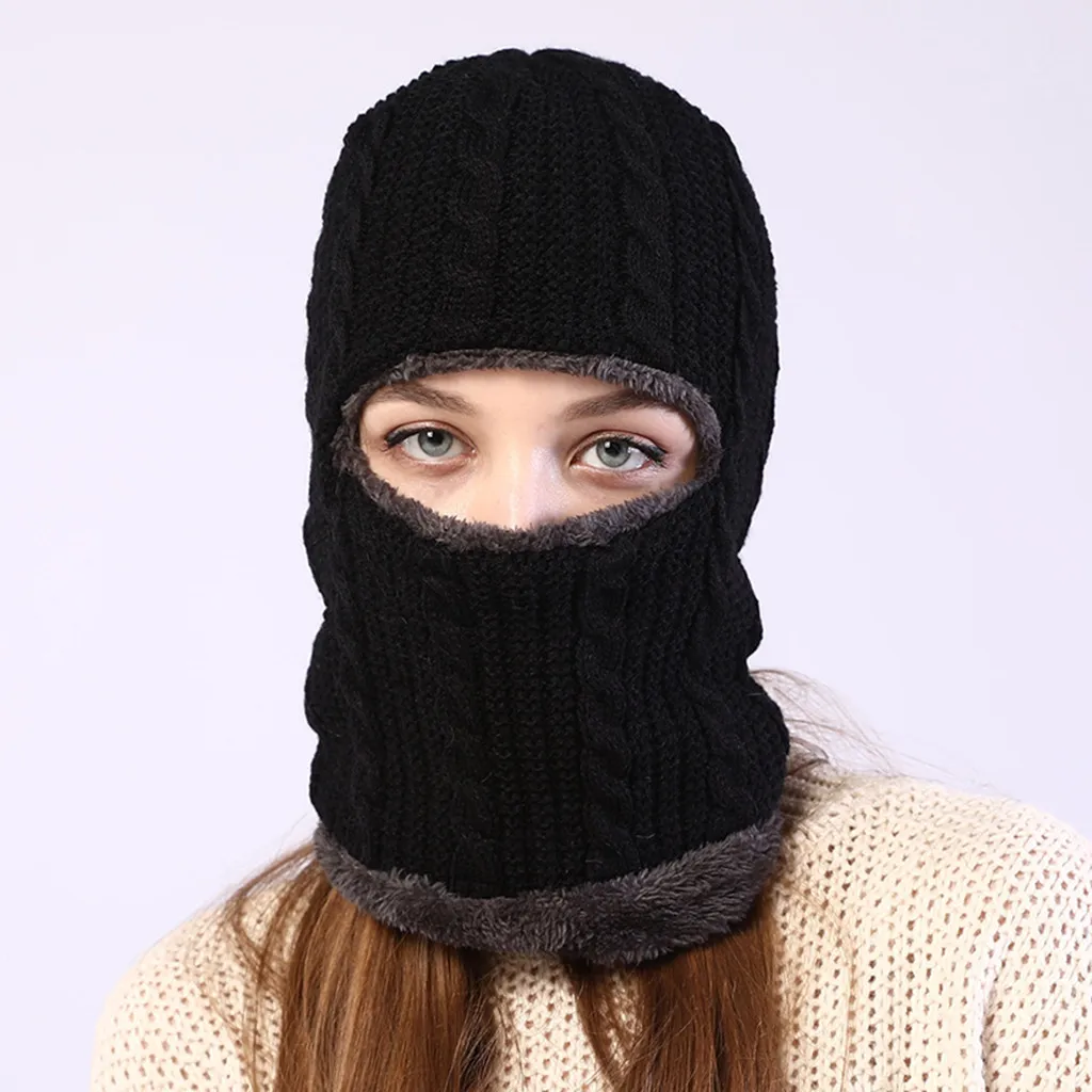 Новинка Теплая Флисовая Балаклава шапка с капюшоном теплая зимняя спортивная