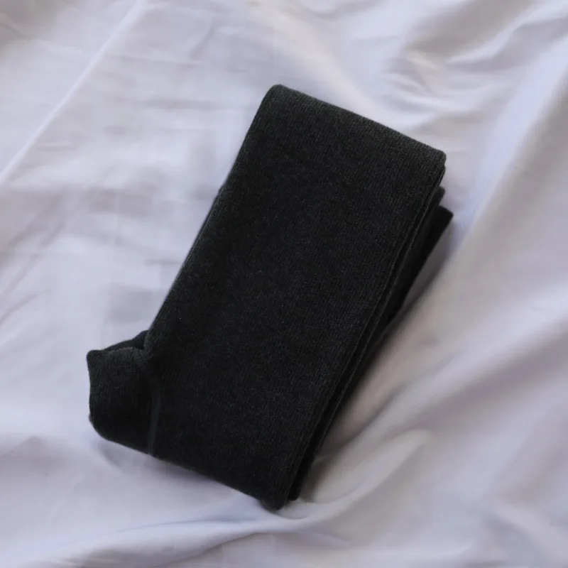 dark grey Зимние теплые колготки из плотного флиса, эластичные полосатые колготки из овечьей шерсти, женские колготки больших размеров, эластичные колготки, чулки - Цвет: dark grey