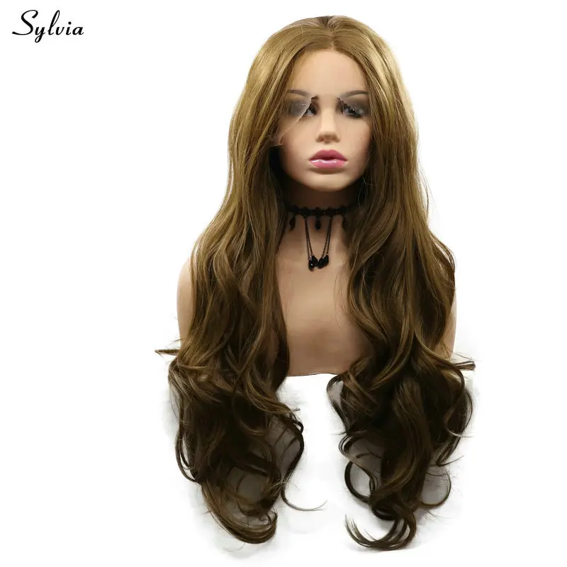 Sylvia Golden Brown Wigs for Women Dark Browns in 22-26