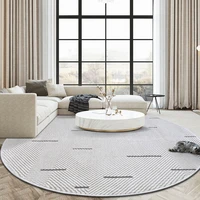 nordic minimalist round carpet and rug for living room home light luxury sofa blanket modern bedside cushion study room mat