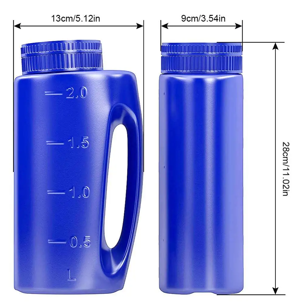 Ручной разбрасыватель 2 л регулируемый размер отверстия для удобрения семян соли
