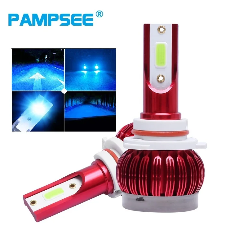 PAMPSEE 2x H7 светодиодный 12000LM/пара 8000K мини лампы для автомобильных фар H1 H4 H8 H9 H11