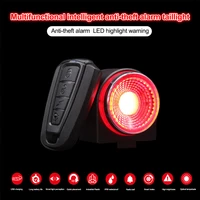 a8 road bike anti theft alarm lock automatic brake cycling smart taillight remote control bicycle rear light mtb wireless bell