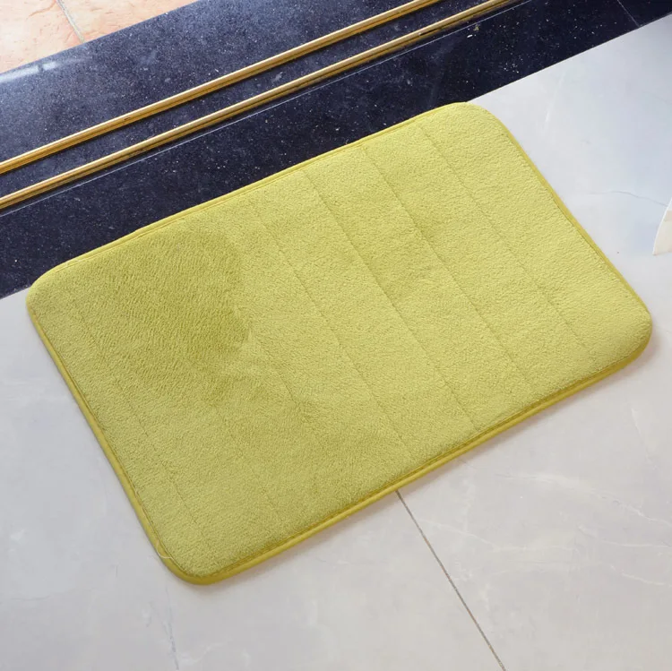 

Home Bath Mat Coral Fleece Bathroom Carpet Water Absorption Non-slip Memory Foam Absorbent Washable Rug Toilet Floor Mat