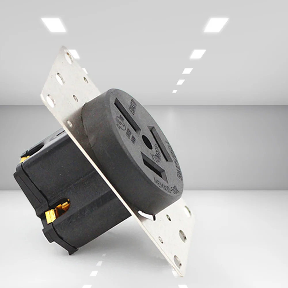 Американская промышленная розетка с 4 отверстиями 125-250 В 50 А 10-50R | Обустройство