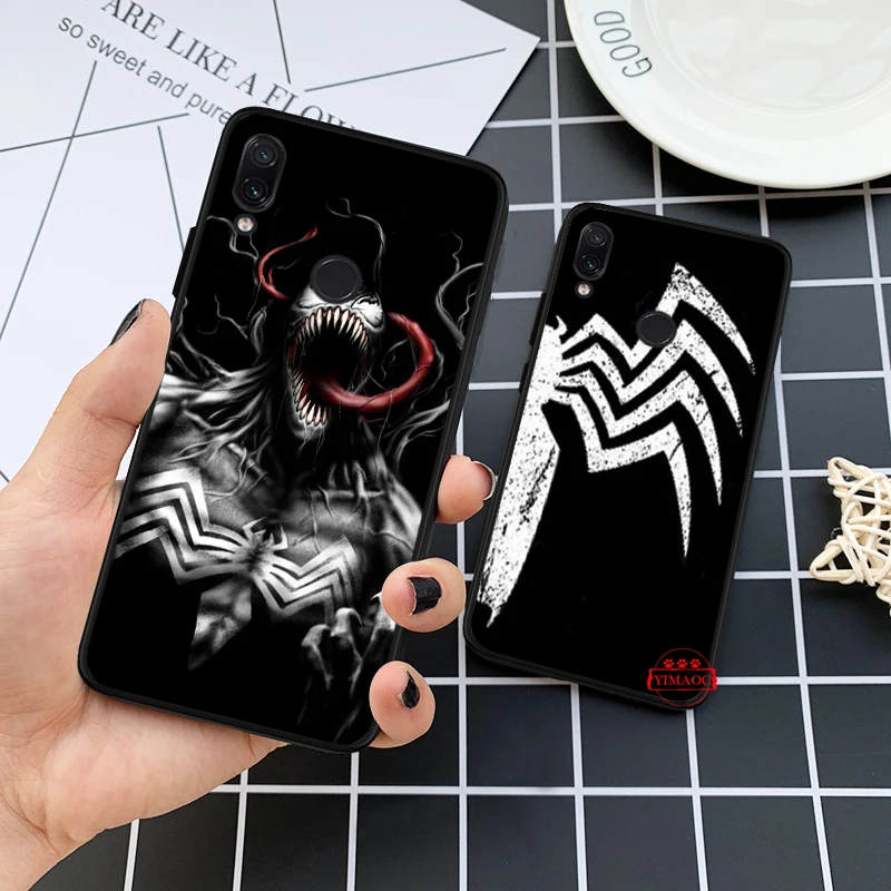 Venom Marvel в продаже роскошный классный силиконовый случай для Redmi Примечание 4X5 Pro 6 5A