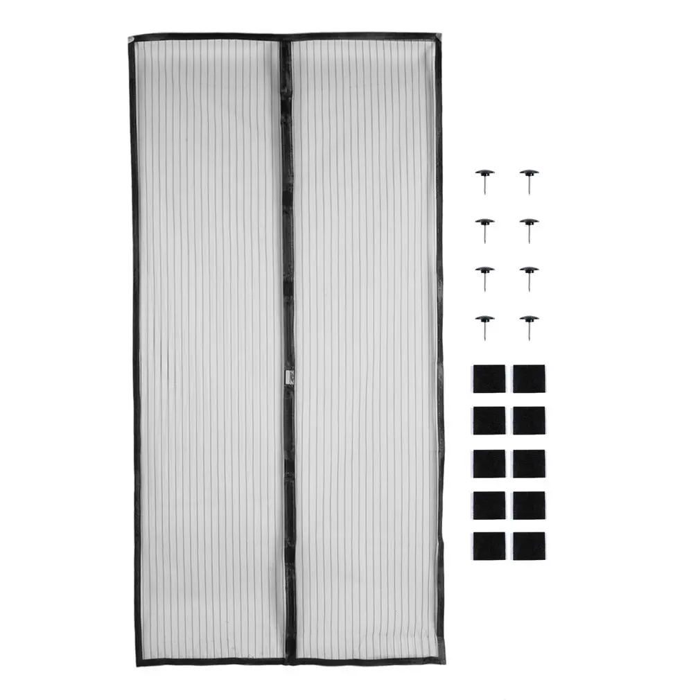 

Summer Anti Mosquito Flexible Reinforced Fly Insect Mosquito Screen Door Net Curtain Middle Open Window Polyester Yarn Mesh