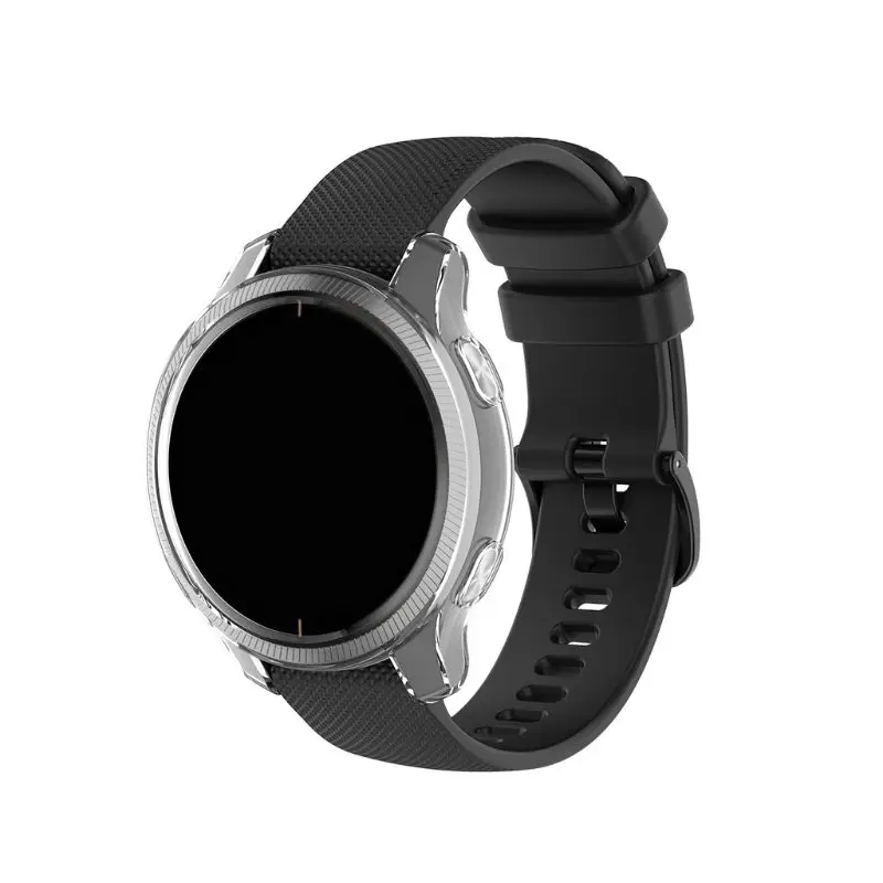 Shockproof Silicone Watch Case Cover Soft TPU Protector Clear Skin Shell Frame for Garmin-Venu Smartwatch
