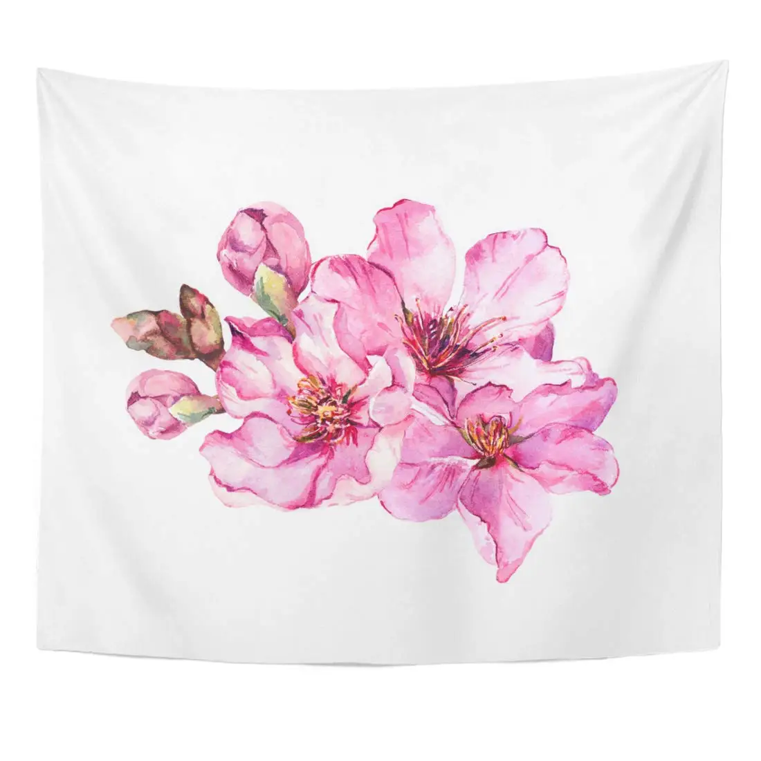 Дерево яблоко Весна вишни розовые цветы акварель Сакура вода миндаль домашний