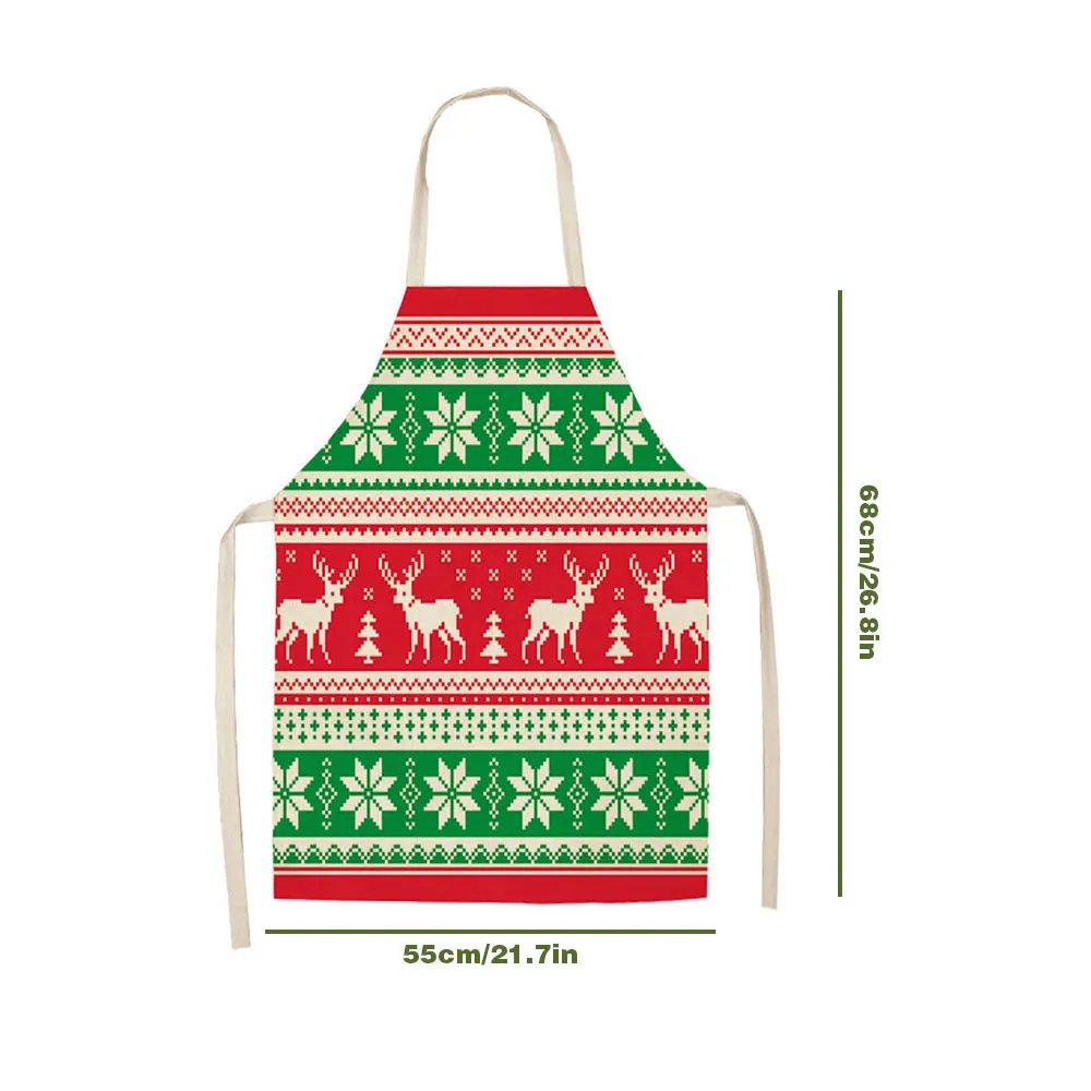 

Linen Merry Christmas Apron Christmas Decorations For Home Kitchen Accessories Natal Navidad New Year Christmas Gifts