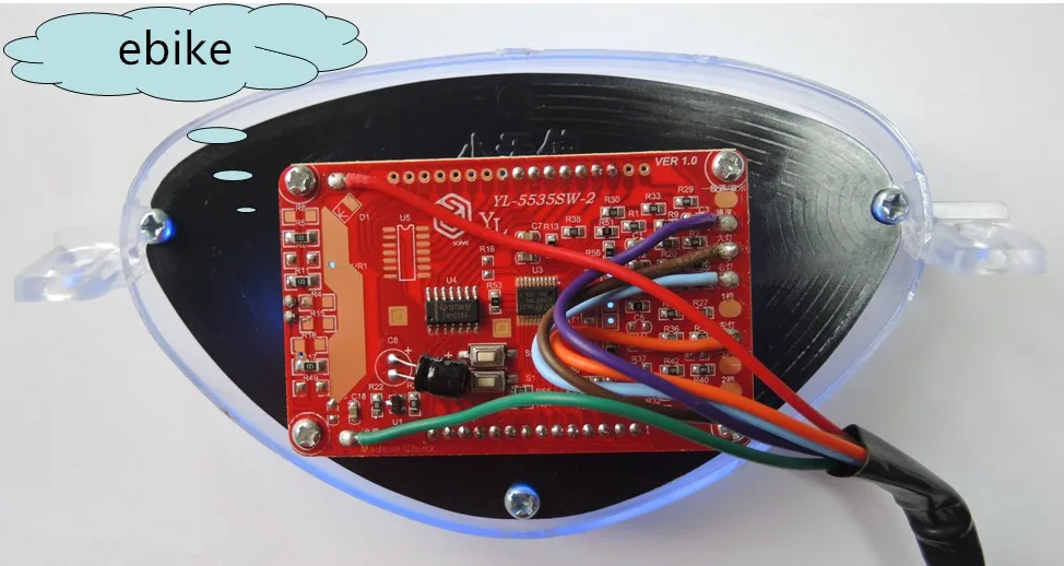 Цифровой вольтметр электрический велосипедный с ЖК дисплеем 48 В/60 в/72 в BLW