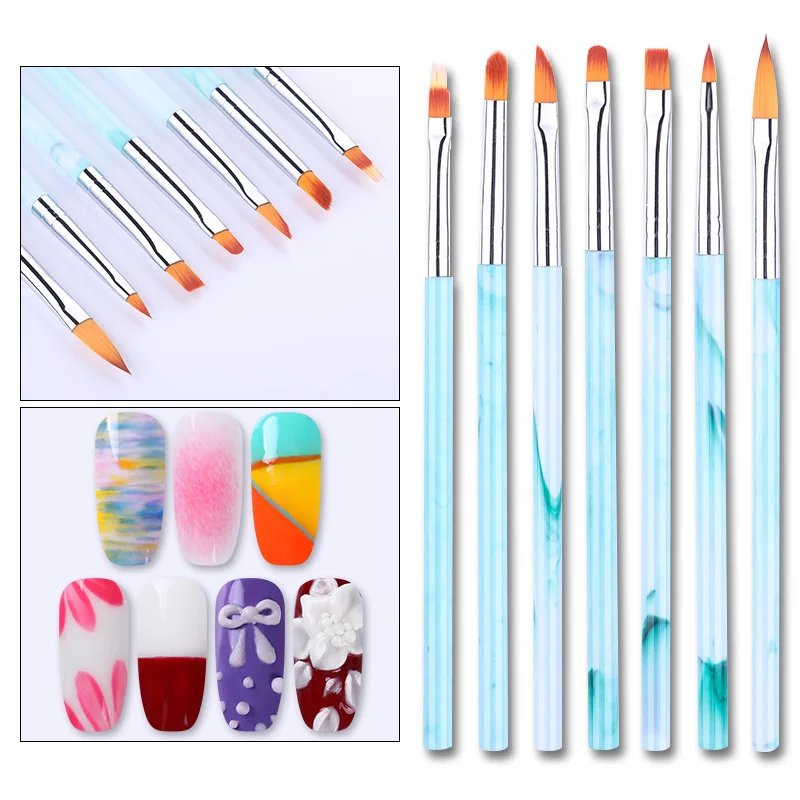 Акриловый УФ гель набор щеточек для ногтей лайнер рисования резьба по дереву