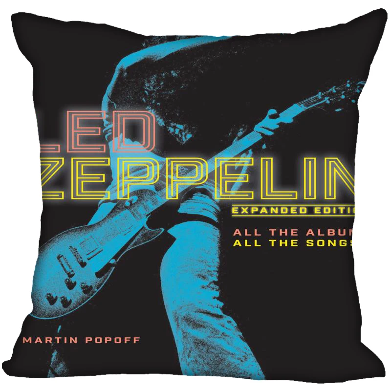 Новое поступление Led Zeppelin наволочка для спальни для дома или офиса, декоративные наволочки квадратная Подушка на молнии чехлы Сатиновые мягкие не выцветают - Цвет: 25