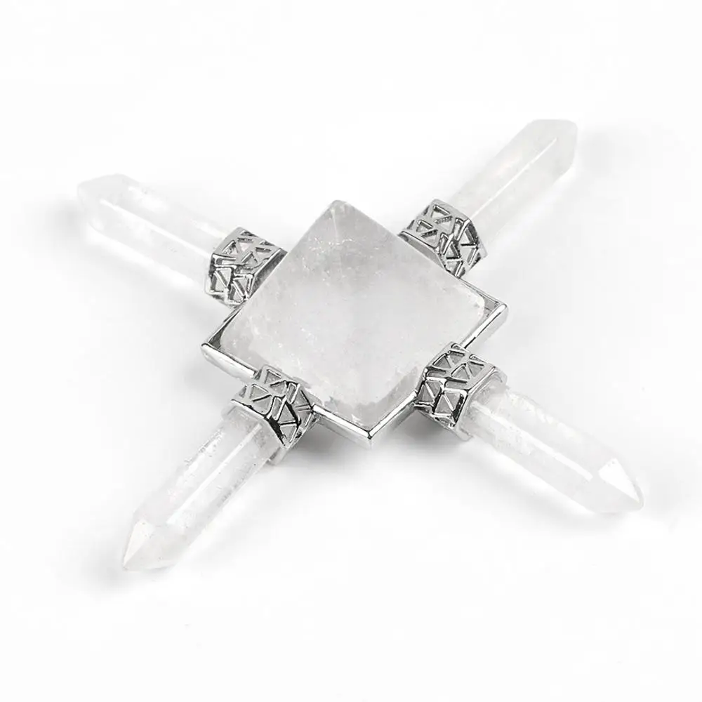 Восстанавливающий баланс индийская чакра рейки 4-точечный пирамидный природный