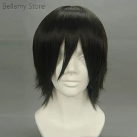cosplay wig inspired by code geass zero lelouch lamperouge short black wigs
