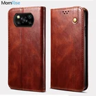 Роскошный кожаный флип-чехол в стиле ретро для Xiaomi Poco X3 NFC, чехол-бумажник с подставкой для карт, магнитный чехол-книжка для MI POCCO X3 M3 M4 Pro, чехол