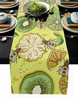 kiwi bee table runner kitchen decor tablecloth placemat hotel home wedding decor table runners