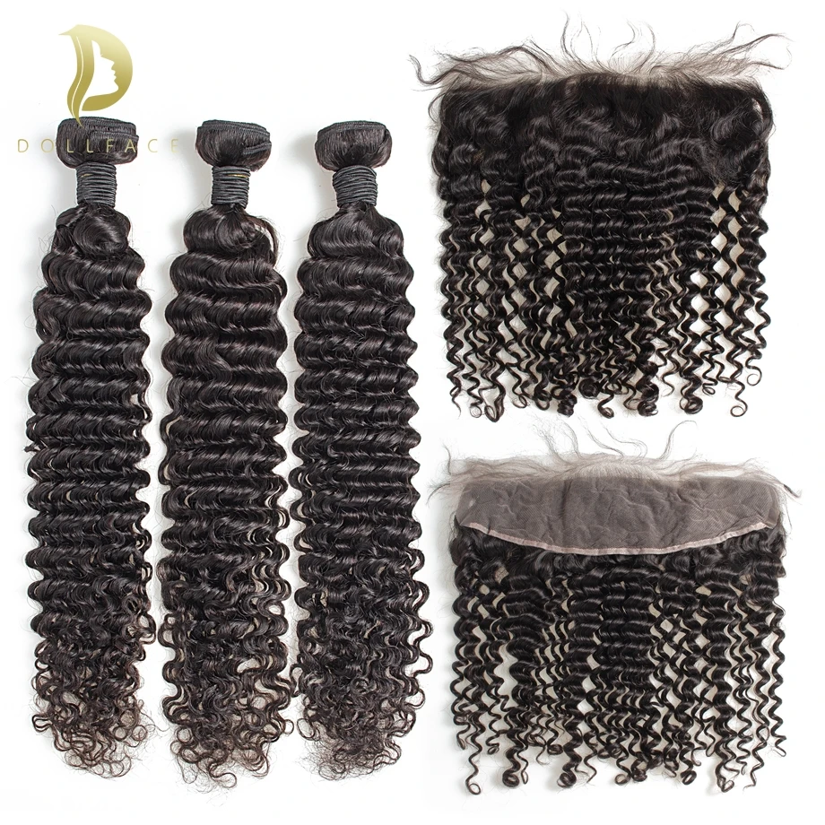 Кудрявые пряди с фронтальной 3 4 бразильские натуральные кудрявые пучки волос remy