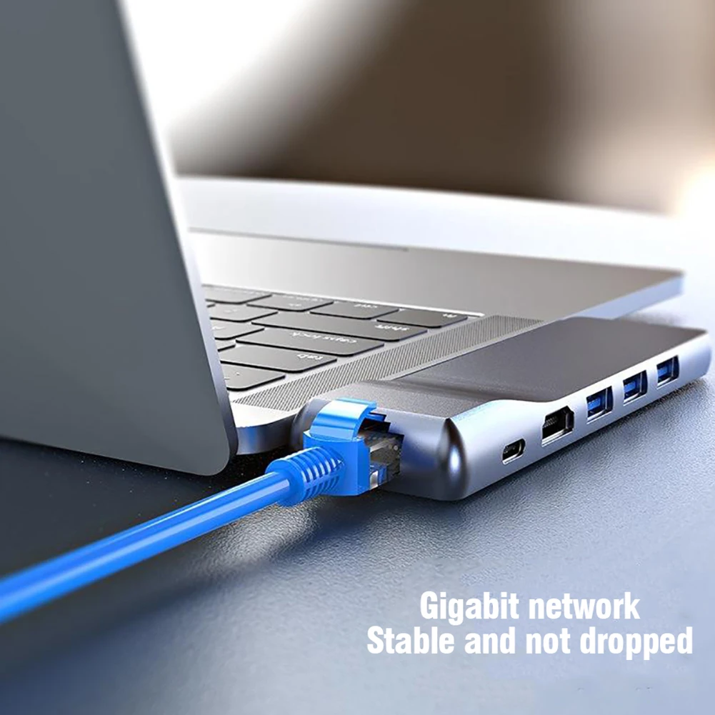 

C USB 3,0 TF/SD - PD HDMI 4K RJ45 VGA usb- MacBook USB-C 3,1