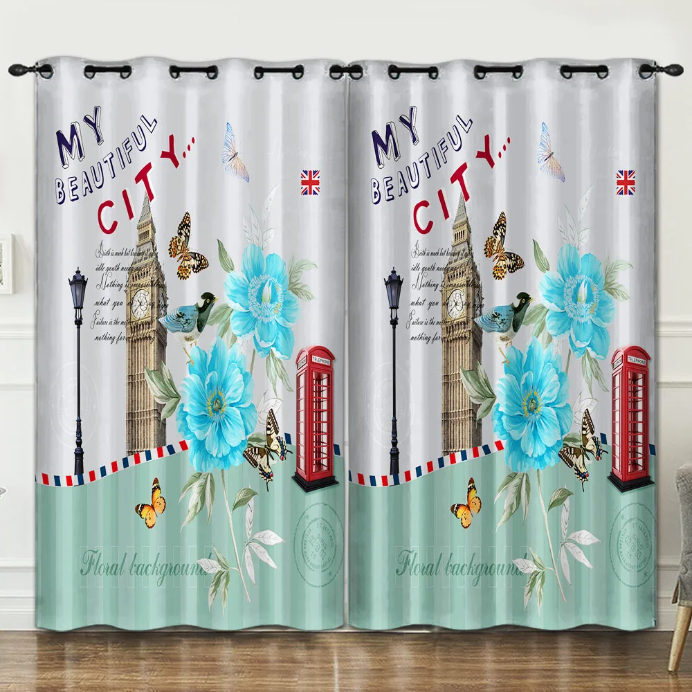 Украшение для комнаты в британском стиле занавеска фоновая декорация тканевые