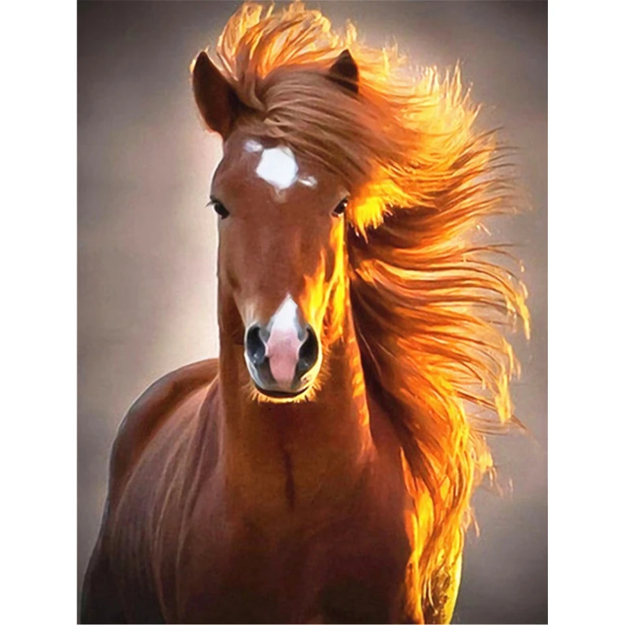 

DIY 5D Diamond Painting Natural Horse Lovely Kit Full Drill Square Embroidery Mosaic Art Picture Of Rhinestones Home Decor Gifts