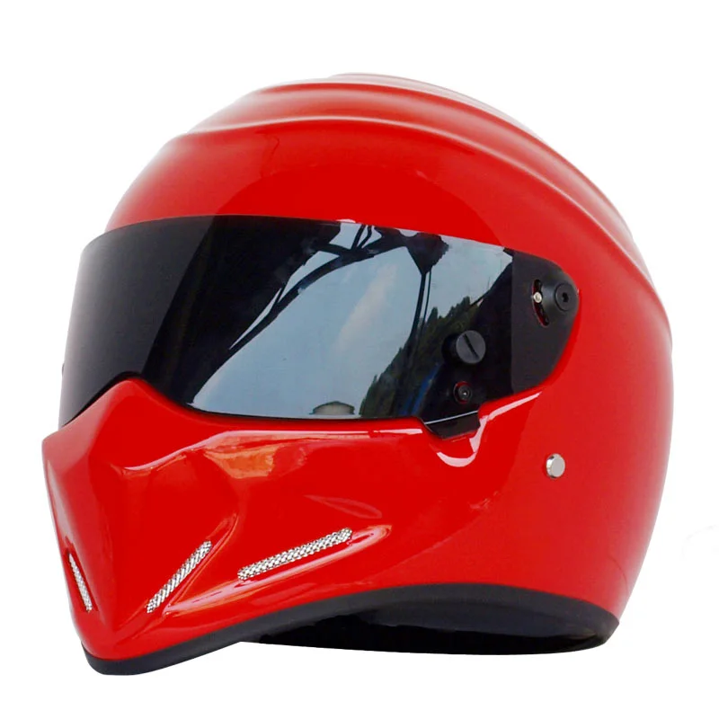 Мотоциклетный шлем с полным лицом гоночный в горошек утвержденная Автомобильная