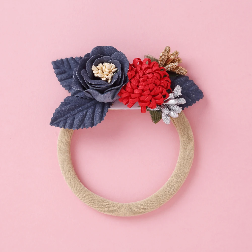 

Fashion Korea Baby Headband Flower Girl Hair Accessories Soft Nylon Elastic Hair Band For Baby Girls Photo Props Kids Headwear